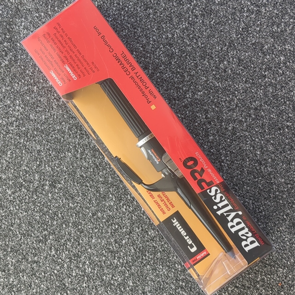 NWT BaByliss PRO Ceramic Curling Iron 1/2"-1" Pointy Barrel